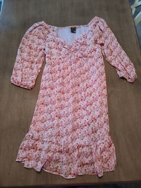 Taylor Pink Floral Kids Dress